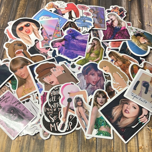 5for$10 Singer Taylor Swift Vibrant 50Pc Album Stickers Stick on Notebooks - Picture 4 of 4